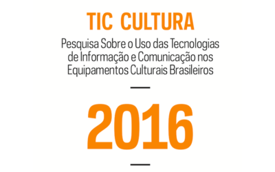 No ar a Pesquisa TIC Cultura 2016, com contribuição de Luiz O. Sakuda