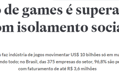 Mercado de games cresce durante o período de quarentena!