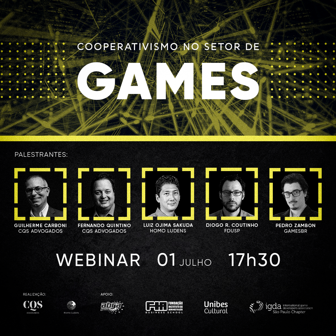 Homo Ludens no Webinar, Cooperativismo no setor de Games