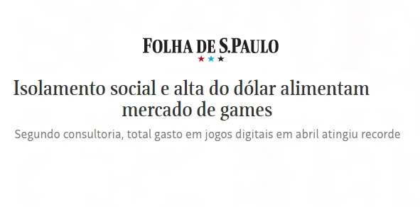 Homo Ludens na Folha de São Paulo!