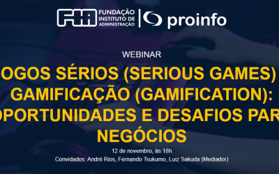 WEBINAR: JOGOS SÉRIOS E GAMIFICAÇÃO